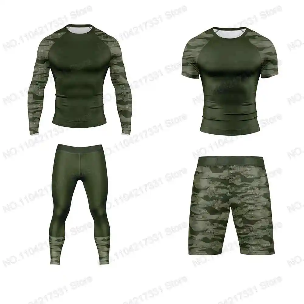 T-Shirt Shirt Short Green Camo Surfing Jersey Beach Swimwear Diving Gym Long Sleeves Trousers MMA BJJ Men Jiu Jitsu Fitness Sets
T-Shirt Shirt Short Green Camo Surfing Jersey Beach Swimwear Diving Gym Long Sleeves Trousers MMA BJJ Men Jiu Jitsu Fitness Sets