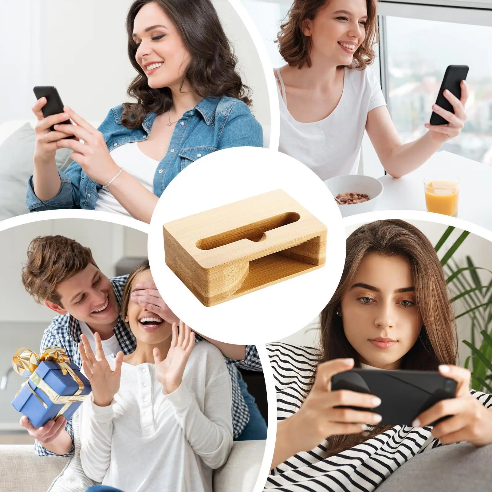 Phone Holder Speaker Amplifier Wooden Stand Desktop Phone Speaker Clear sound Phone Riser Natural Loudspeaker Phone Dock
Phone Holder Speaker Amplifier Wooden Stand Desktop Phone Speaker Clear sound Phone Riser Natural Loudspeaker Phone Dock