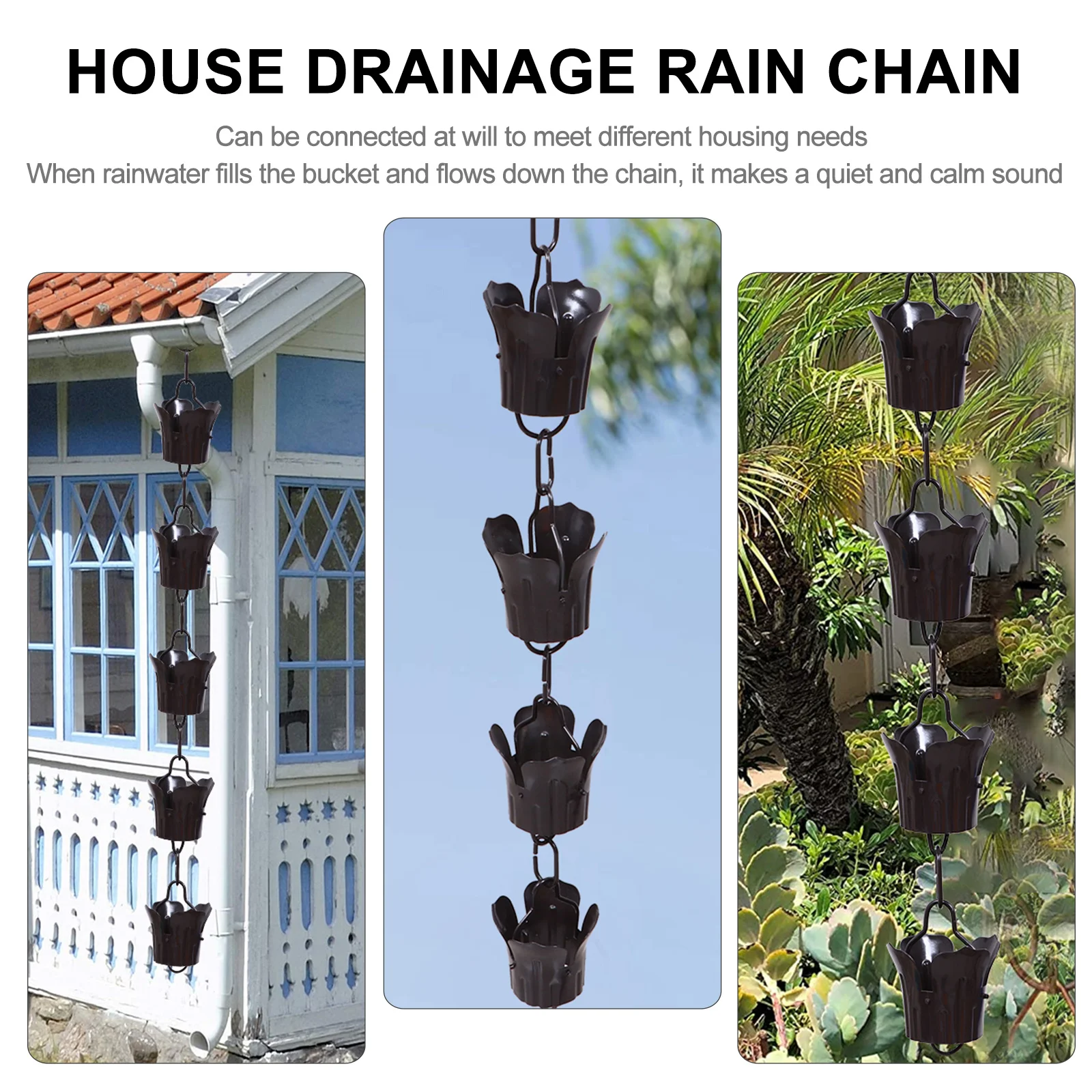 1M Chain Drainage Villa Roof Gutter Decorative Rainwater Chain Garden Outdoor Water Flow Villa Roof Gutter
1M Chain Drainage Villa Roof Gutter Decorative Rainwater Chain Garden Outdoor Water Flow Villa Roof Gutter