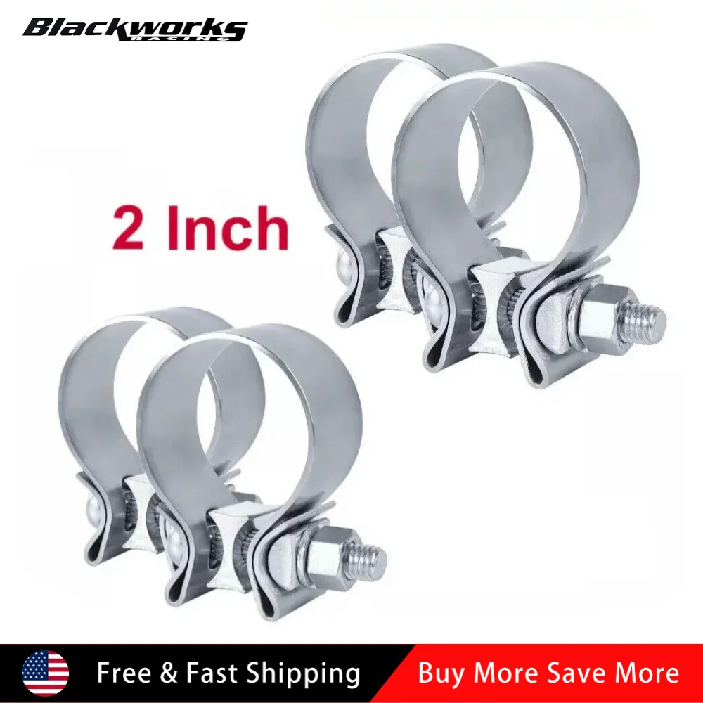 4pcs 2 Inch Stainless Steel Narrow Band Exhaust Clamps Seal Muffler Sliver For Pipes Mufflers Catalytic Converters
4pcs 2 Inch Stainless Steel Narrow Band Exhaust Clamps Seal Muffler Sliver For Pipes Mufflers Catalytic Converters