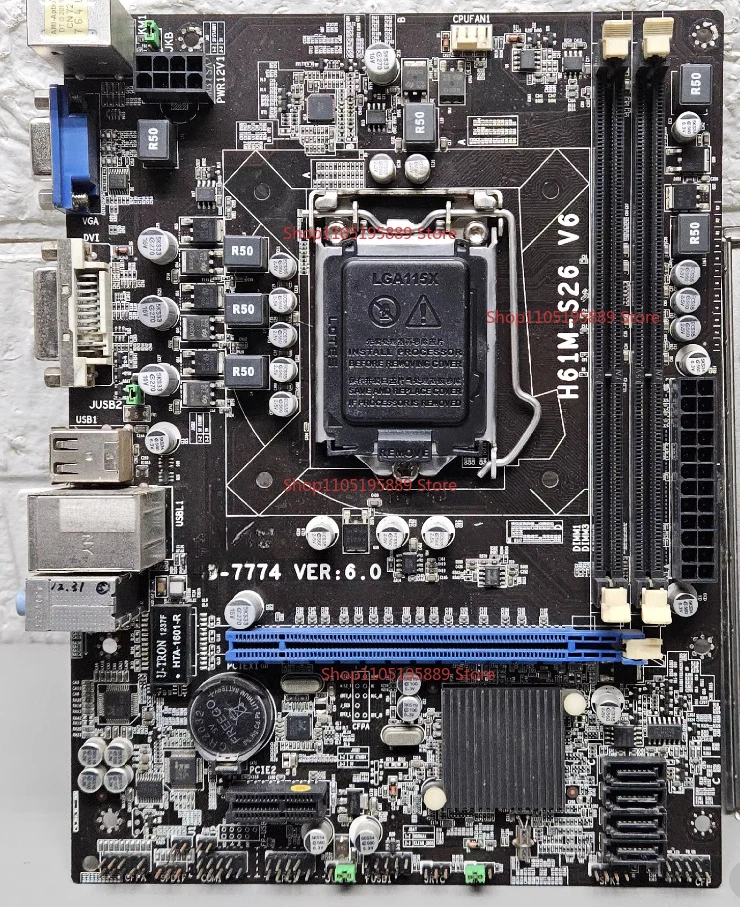 Материнская плата MSI H61M-S26 V6 MS-7774 LGA1155 с поддержкой процессоров 22 нм 2-го и 3-го поколений Core
Материнская плата MSI H61M-S26 V6 MS-7774 LGA1155 с поддержкой процессоров 22 нм 2-го и 3-го поколений Core
