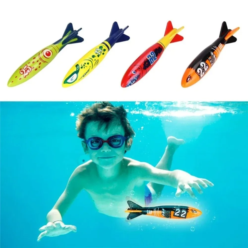 4Pcs/Set Diving Torpedo Underwater Swimming Pool Playing Toy Outdoor Sport Training Tool for Baby Kids Water Play Toy
4Pcs/Set Diving Torpedo Underwater Swimming Pool Playing Toy Outdoor Sport Training Tool for Baby Kids Water Play Toy