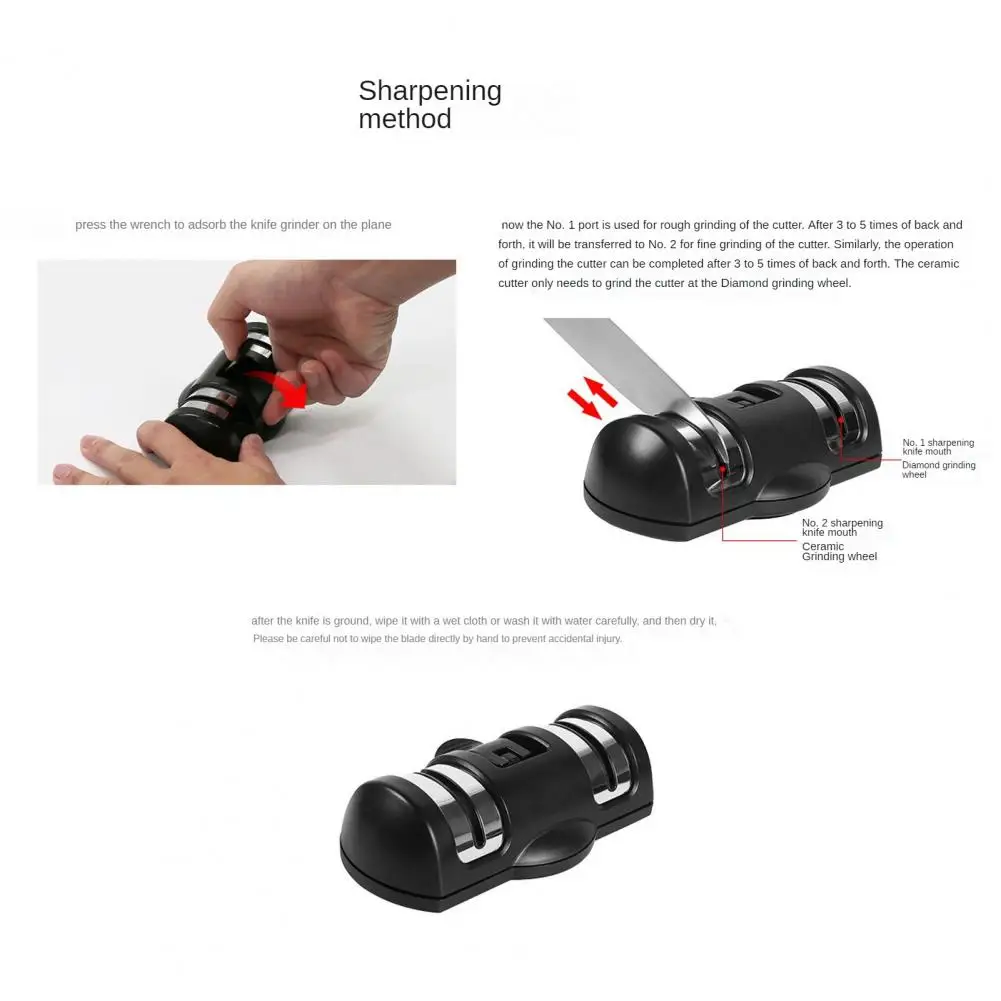 Manual Whetstone Durable Reused Black Suction Cup Household Cutter Sharpener Kitchen Accessories
Manual Whetstone Durable Reused Black Suction Cup Household Cutter Sharpener Kitchen Accessories
