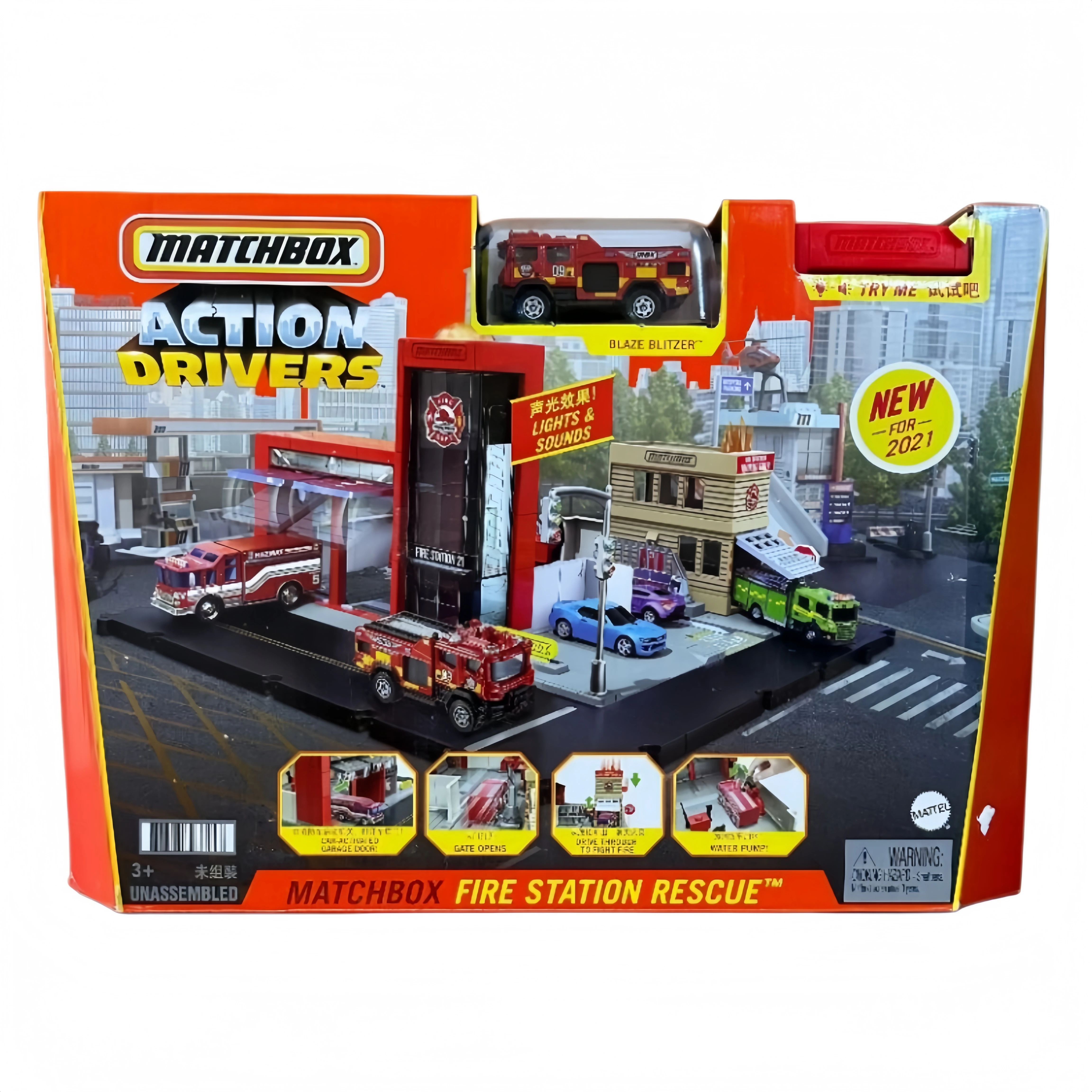 Matchbox Action Drivers Fire Station Rescue Blaze Blitzer Genuine 1 64 Vehicle Model Toy Lights Sounds Collection Birthday Gift
Matchbox Action Drivers Fire Station Rescue Blaze Blitzer Genuine 1 64 Vehicle Model Toy Lights Sounds Collection Birthday Gift