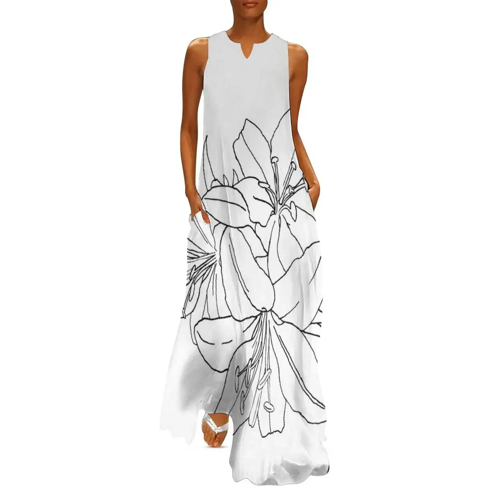 Lilies ink line art Long Dress Womens dresses Clothing female long dress women dresses ladies 2025 summer Dress
Lilies ink line art Long Dress Womens dresses Clothing female long dress women dresses ladies 2025 summer Dress