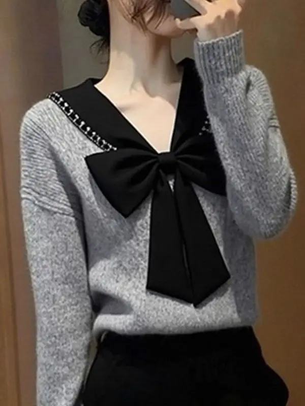 Женский вязаный свитер больших размеров с узлом Lazy Sle Base Layer Топ для похудения Теплый V-Ne Long Sve Winter Faion
Женский вязаный свитер больших размеров с узлом Lazy Sle Base Layer Топ для похудения Теплый V-Ne Long Sve Winter Faion