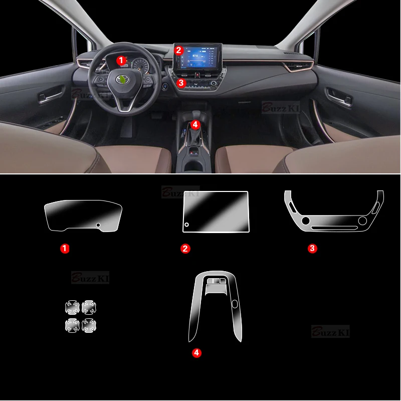 Прозрачная защитная пленка из ТПУ для Toyota Corolla 2021 2022, редуктор для приборной панели, навигатора, панель переменного тока
Прозрачная защитная пленка из ТПУ для Toyota Corolla 2021 2022, редуктор для приборной панели, навигатора, панель переменного тока