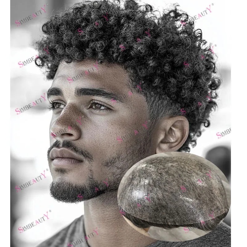 Grey Man Human Hair Male Wigs Afro Black Men 8mm Kinky Curly 1B40 Full Skin Base Prothesis Capillary System Natural Hairline
Grey Man Human Hair Male Wigs Afro Black Men 8mm Kinky Curly 1B40 Full Skin Base Prothesis Capillary System Natural Hairline
