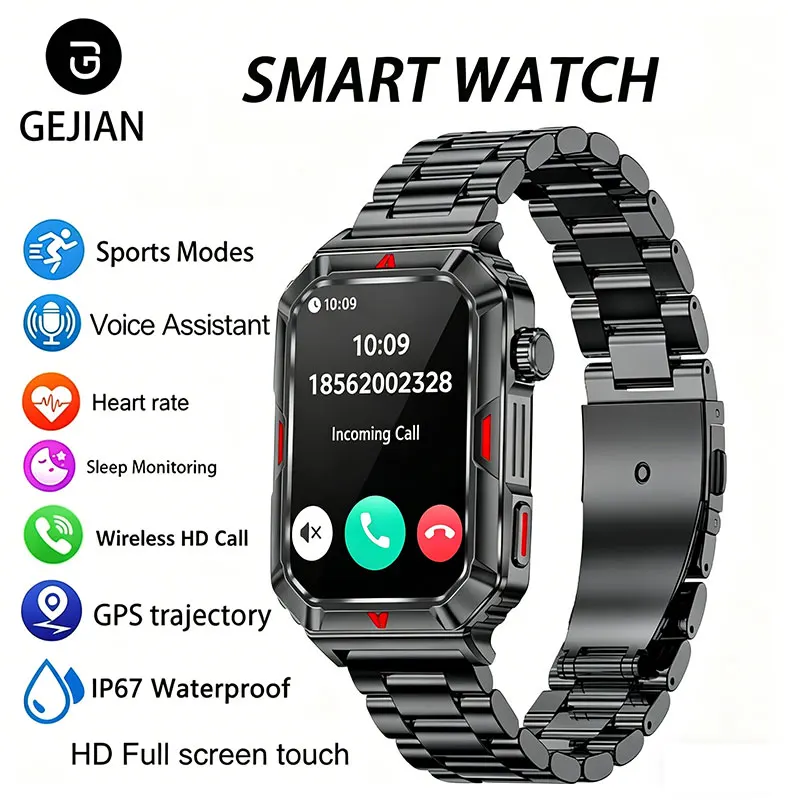 GEJIAN Health Smart Watch 1.57 "Bluetooth Call with Heart Rate Health Monitoring IP67 Waterproof Smartwatch GPS Track Tracking
GEJIAN Health Smart Watch 1.57 "Bluetooth Call with Heart Rate Health Monitoring IP67 Waterproof Smartwatch GPS Track Tracking