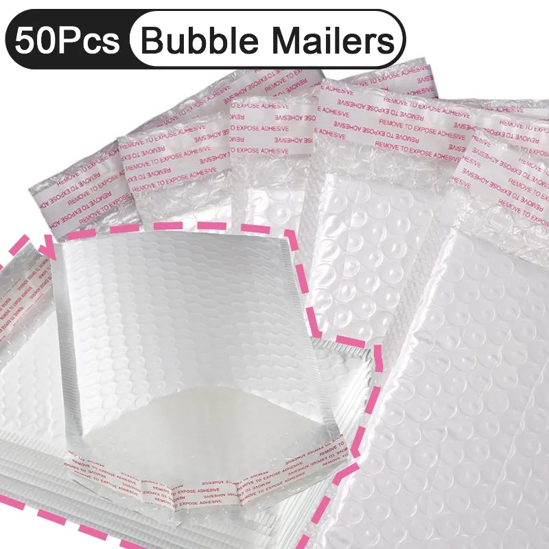 White Bubble Mailers Padded Bubble Mailers Bubble Envelopes Opaque Self Seal Adhesive Waterproof Bags for Shipping & Packaging
White Bubble Mailers Padded Bubble Mailers Bubble Envelopes Opaque Self Seal Adhesive Waterproof Bags for Shipping & Packaging
