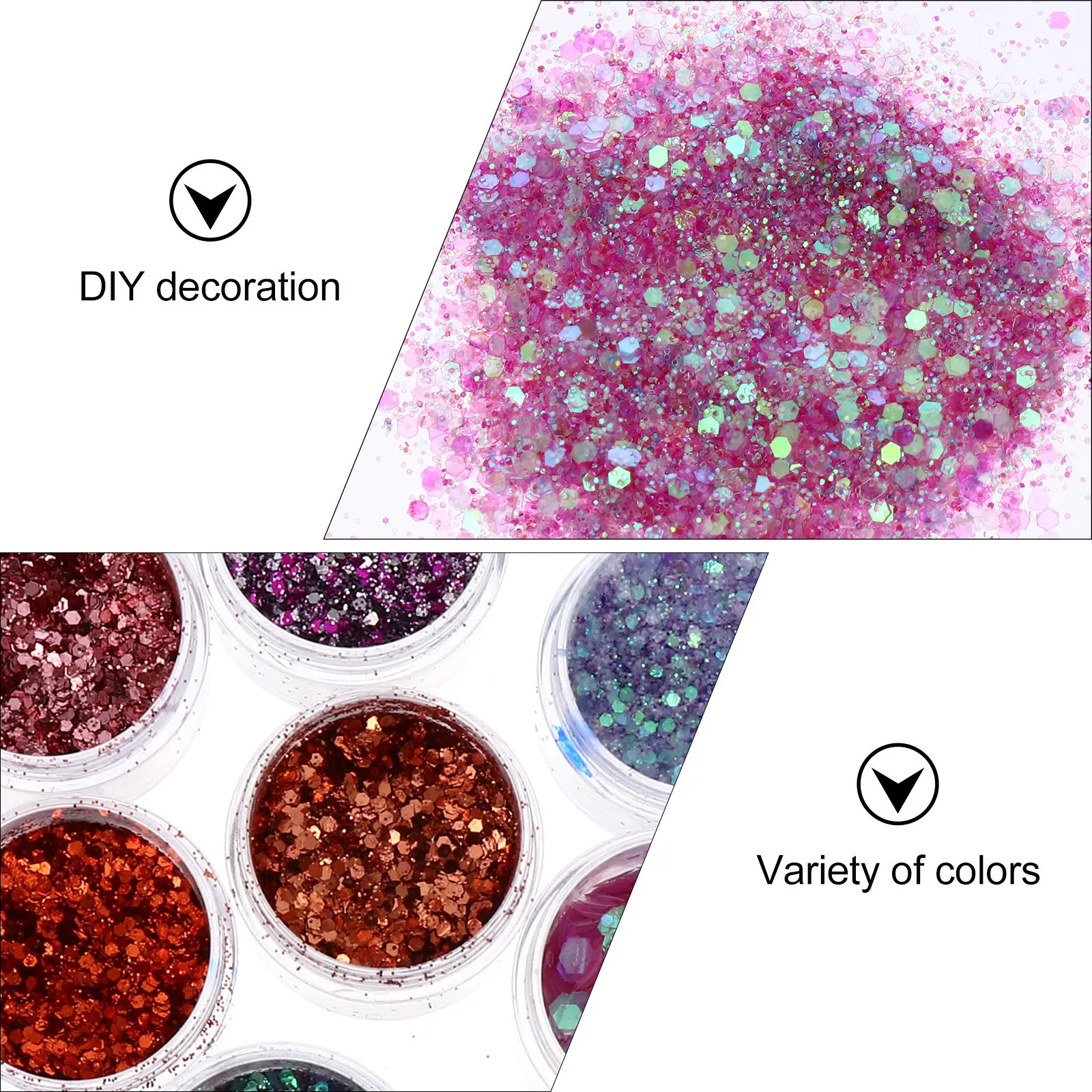 20Pcs Shimmer Sequin Pack Fashion Glitter Powder for Christmas Party Events Nail Design Embossed Painting Craft Manicure
20Pcs Shimmer Sequin Pack Fashion Glitter Powder for Christmas Party Events Nail Design Embossed Painting Craft Manicure