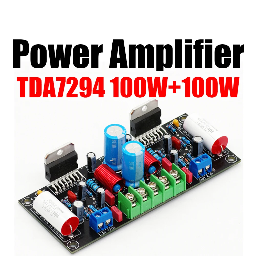 Комплект плат усилителя мощности TDA7294, 100 Вт + 100 Вт, печатная плата 200 Вт, двухканальный Hi-Fi стерео усилитель мощности звука, усилитель
Комплект плат усилителя мощности TDA7294, 100 Вт + 100 Вт, печатная плата 200 Вт, двухканальный Hi-Fi стерео усилитель мощности звука, усилитель