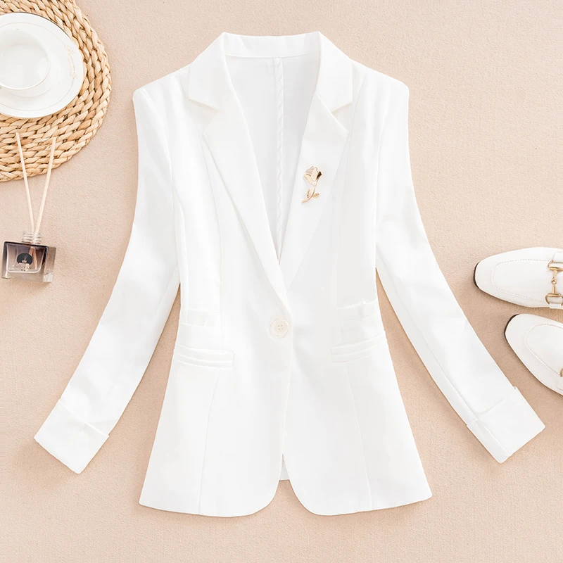 Spring Summer New Sle One Button Profional Seven Sve Small Suit Women Jaet plus Size Slim Fit Waist Cinch Meat Cove...
Spring Summer New Sle One Button Profional Seven Sve Small Suit Women Jaet plus Size Slim Fit Waist Cinch Meat Cove...