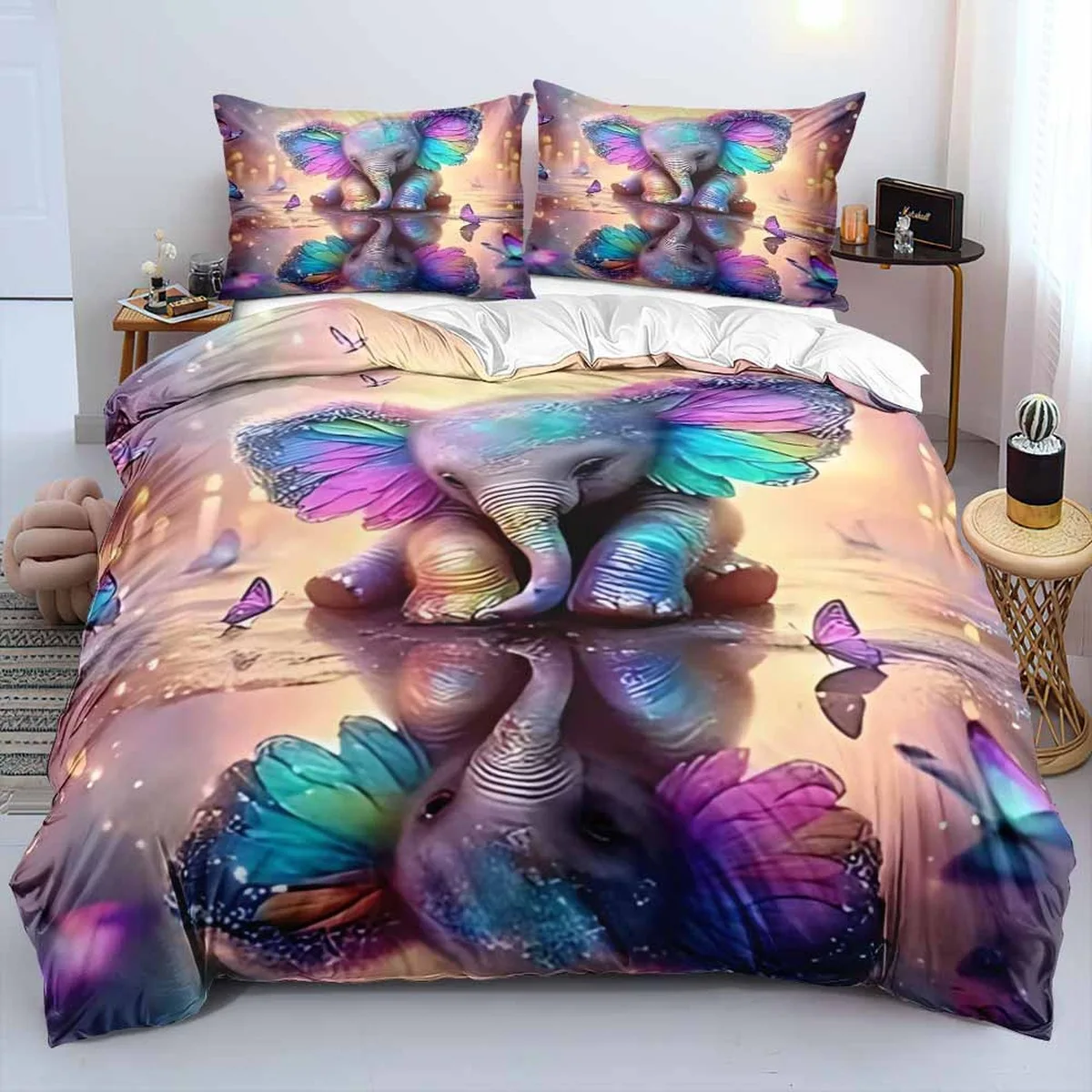 2/3pcs bedding set Digital Print Comfortable Duvet Cover for Home Bedroom Decoration, 1 Duvet Cover and 2pillowcase with Zippers
2/3pcs bedding set Digital Print Comfortable Duvet Cover for Home Bedroom Decoration, 1 Duvet Cover and 2pillowcase with Zippers