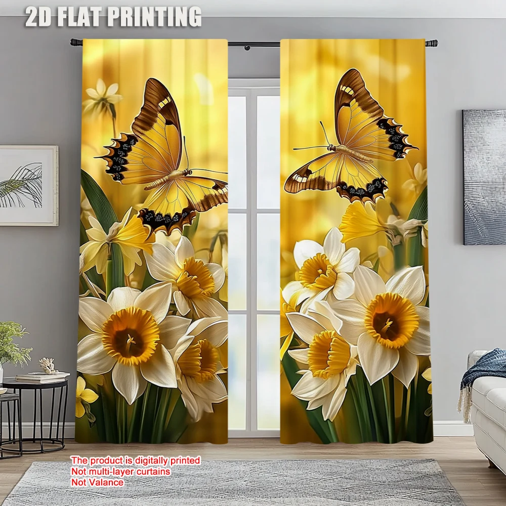 2pc, Window Drapes Flower Butterfly Machine Washable Fabric,Without Electricity Holiday Decorations Applies to Daily home
2pc, Window Drapes Flower Butterfly Machine Washable Fabric,Without Electricity Holiday Decorations Applies to Daily home