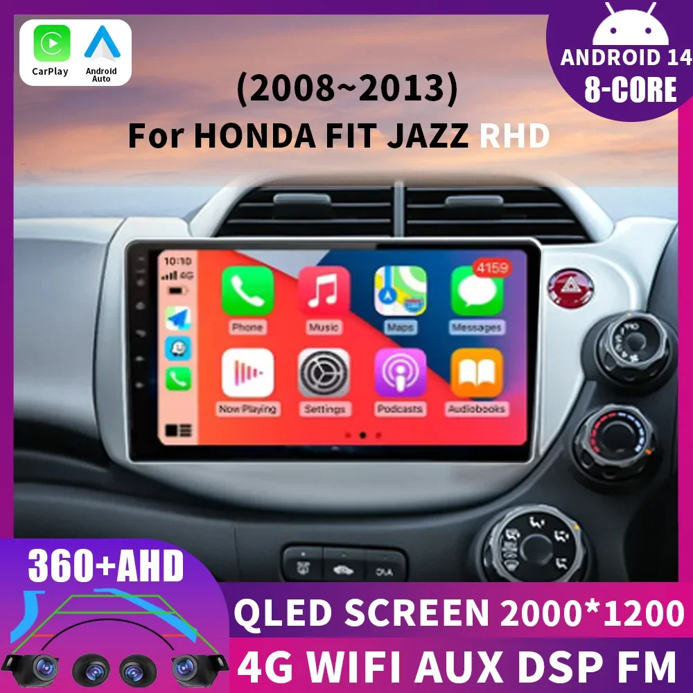 Fio Carplay Android Auto For or HONDA FIT JAZZ 2008 2009 2010 2011 2012 2013 Android 14 2 AUto Car Stereo Radio Wireless
Fio Carplay Android Auto For or HONDA FIT JAZZ 2008 2009 2010 2011 2012 2013 Android 14 2 AUto Car Stereo Radio Wireless