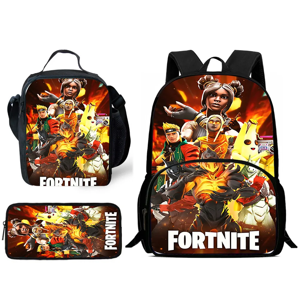 Hot Game Design Child Backpacks F-FortniteS Lunch Bag Pencil Case Pupil Large Capacity School Bags For Boy Girl Best Gift
Hot Game Design Child Backpacks F-FortniteS Lunch Bag Pencil Case Pupil Large Capacity School Bags For Boy Girl Best Gift
