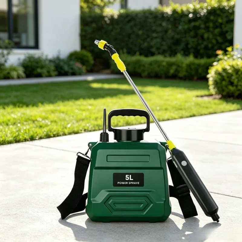 Electric small pesticide spray can automatically recover high-pressure pesticide sprayer for agricultural flower spraying
Electric small pesticide spray can automatically recover high-pressure pesticide sprayer for agricultural flower spraying
