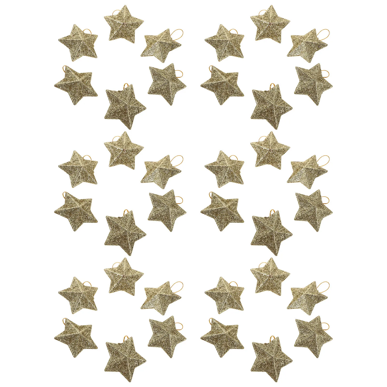 60 Pcs Christmas Decorations Party Favors Star Ornaments Five Pointed Decorative Glitter Hanging
60 Pcs Christmas Decorations Party Favors Star Ornaments Five Pointed Decorative Glitter Hanging