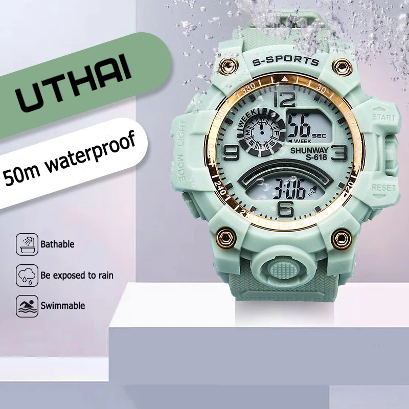 UYHAI CE115 Electronic Watch Fashion Leisure Student Sports Multicolor Watch Small Fresh And Simple Temperament Waterproof Watch
UYHAI CE115 Electronic Watch Fashion Leisure Student Sports Multicolor Watch Small Fresh And Simple Temperament Waterproof Watch