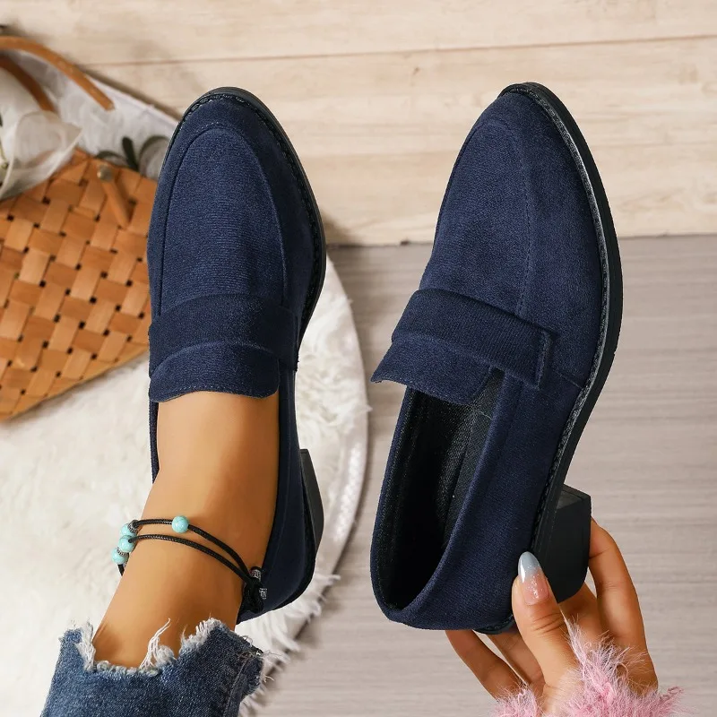 Women's Leopard Print High Heel Platform Loafers Elegant Suede Chunky Heel Single Shoes for Women Thick Sole Pumps
Women's Leopard Print High Heel Platform Loafers Elegant Suede Chunky Heel Single Shoes for Women Thick Sole Pumps