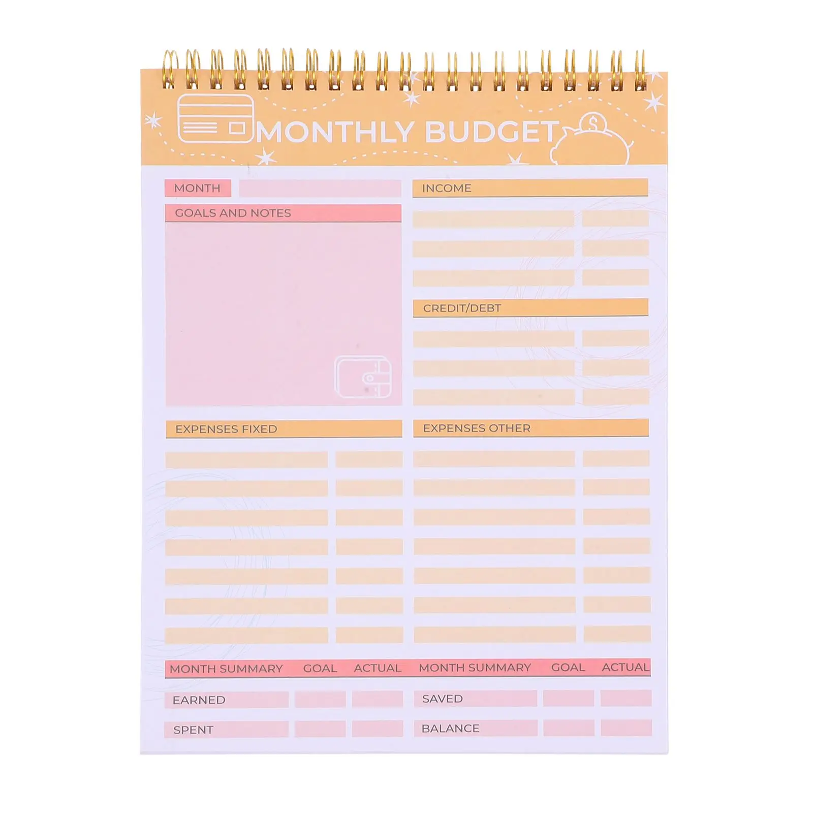 Planner Coil Notebook Smooth Writing Binding Financial Tracker Monthly Spending Goal Organizer Portable Size
Planner Coil Notebook Smooth Writing Binding Financial Tracker Monthly Spending Goal Organizer Portable Size