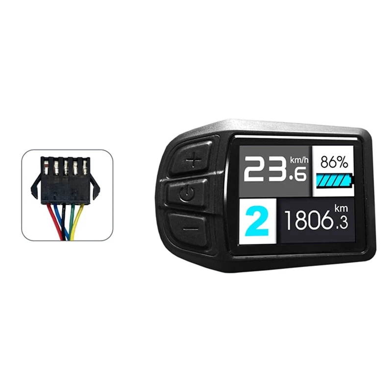 LCD TFT UKC3 Display Speed Battery Time Indicator For Electric Bicycle 24V 36V 48V Motor Conversion Kit
LCD TFT UKC3 Display Speed Battery Time Indicator For Electric Bicycle 24V 36V 48V Motor Conversion Kit