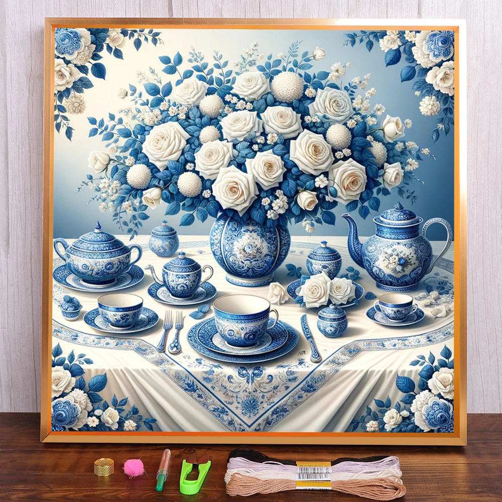 Still Life Rose Flower Pre-Printed Cross-Stitch Kit DIY Embroidery Knitting Painting Handiwork Handmade Sales Wholesale Mulina
Still Life Rose Flower Pre-Printed Cross-Stitch Kit DIY Embroidery Knitting Painting Handiwork Handmade Sales Wholesale Mulina