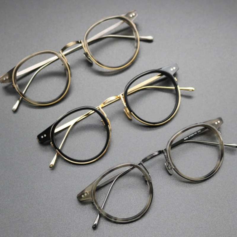 Pure titanium round retro art gold glasses frame ultra-light trend glasses men concave shape hipster nearsighted glasses frame
Pure titanium round retro art gold glasses frame ultra-light trend glasses men concave shape hipster nearsighted glasses frame