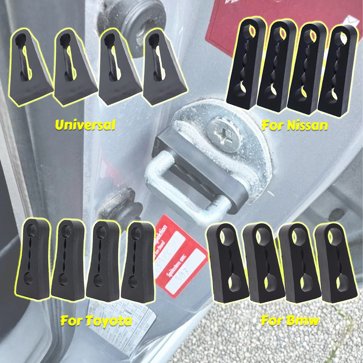 4PC Noise Deaf Seal Door Lock Sound Deadener Damper Buffer Shock-Absorbing For Audi BMW VW Seat Skoda Renault Mini Lada XRAY
4PC Noise Deaf Seal Door Lock Sound Deadener Damper Buffer Shock-Absorbing For Audi BMW VW Seat Skoda Renault Mini Lada XRAY