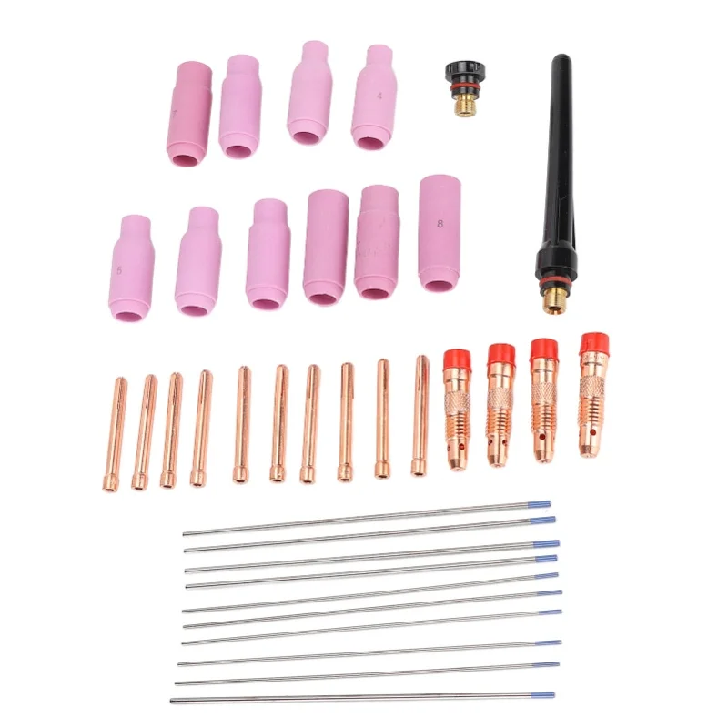 36Pcs Welding Torch Accessories Kit Copper Ceramic Tungsten Alloy For WP 17 18 26 Series
36Pcs Welding Torch Accessories Kit Copper Ceramic Tungsten Alloy For WP 17 18 26 Series
