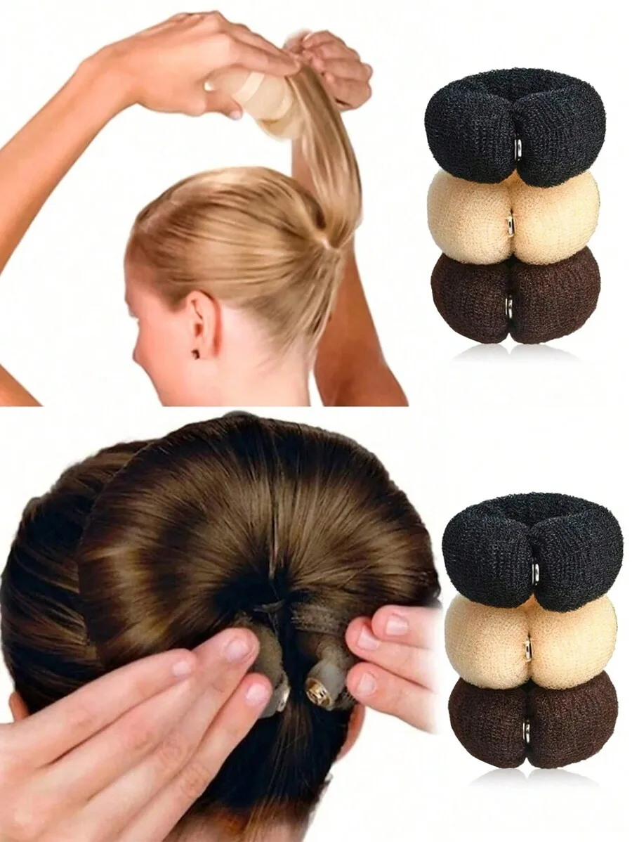 3pcs Foam Donut Hair Bun Maker For Women Styling Tool
3pcs Foam Donut Hair Bun Maker For Women Styling Tool