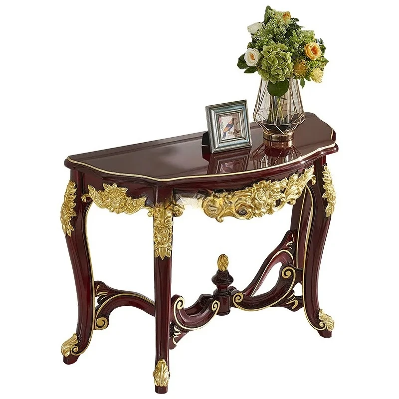 Европейский входной столик из цельного дерева с резьбой по цветку, неоклассический входной столик из красного сандалового дерева, окрашенный золотом
Европейский входной столик из цельного дерева с резьбой по цветку, неоклассический входной столик из красного сандалового дерева, окрашенный золотом