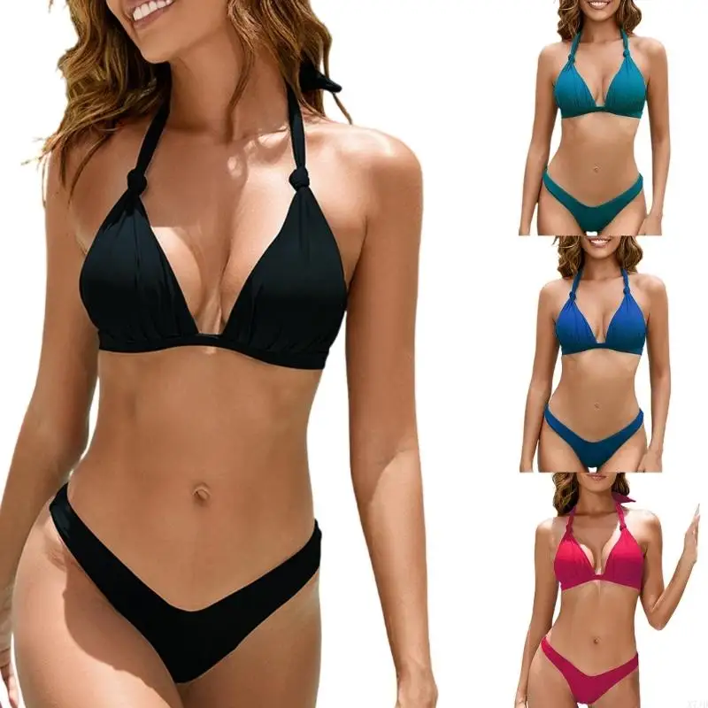 X7JD Women Two Pcs Split Swimwear Solid Color Bathing Suit Backless Swimsuit Swimming Costume Set Ladies Push Up Swimwear
X7JD Women Two Pcs Split Swimwear Solid Color Bathing Suit Backless Swimsuit Swimming Costume Set Ladies Push Up Swimwear
