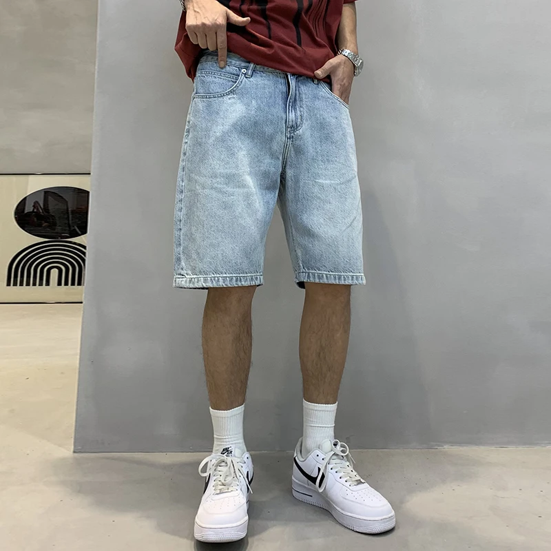 9071 Simple washed light-colored jeans summer men's casual straight trend in pants
9071 Simple washed light-colored jeans summer men's casual straight trend in pants