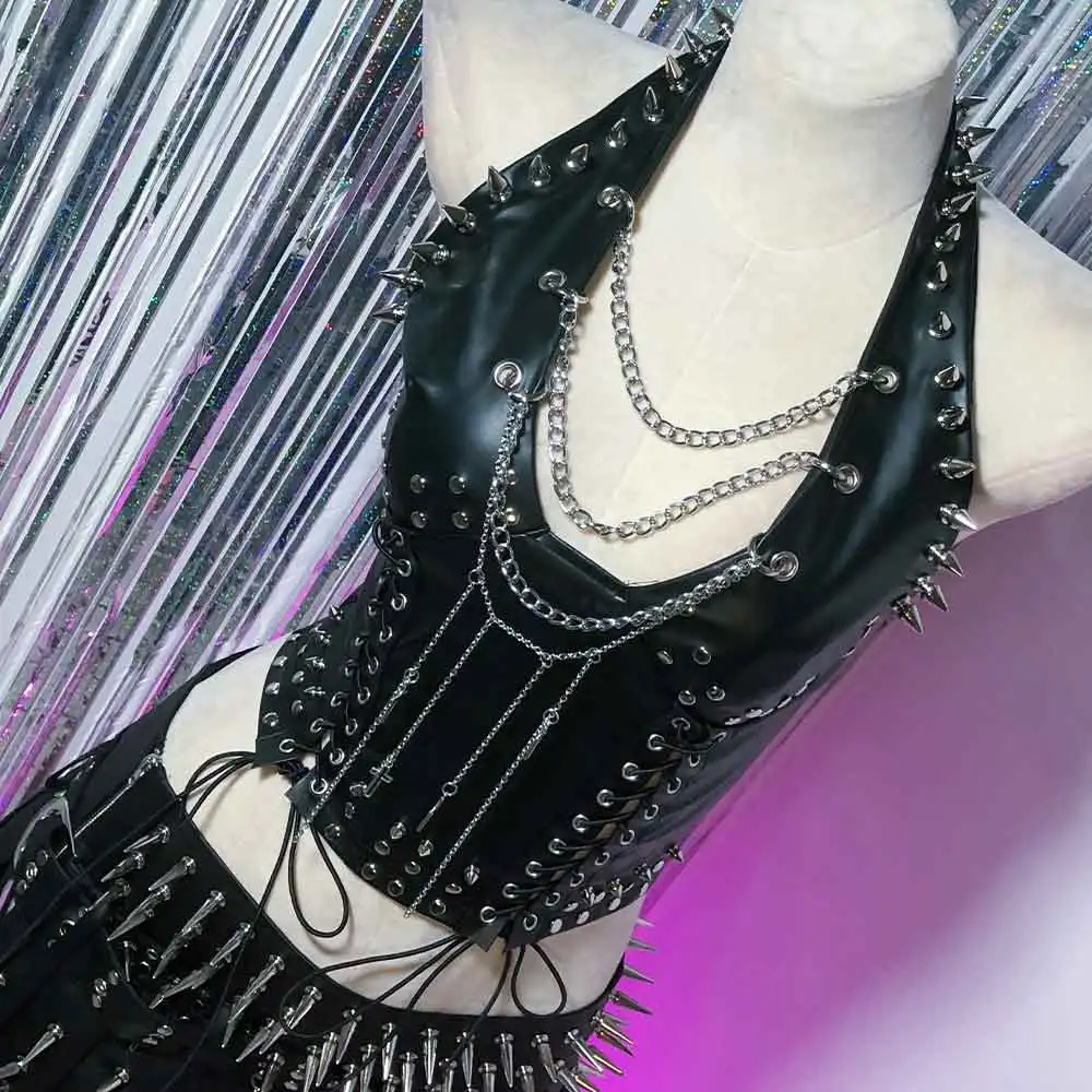 DIY Готический Эко-топ с цепями, в стиле ретро, Харадзюку, Кавай, Эмо, Панк-рок, Гранж, 90-х, E-Girls, Y2K, с заклепками и шипами
DIY Готический Эко-топ с цепями, в стиле ретро, Харадзюку, Кавай, Эмо, Панк-рок, Гранж, 90-х, E-Girls, Y2K, с заклепками и шипами