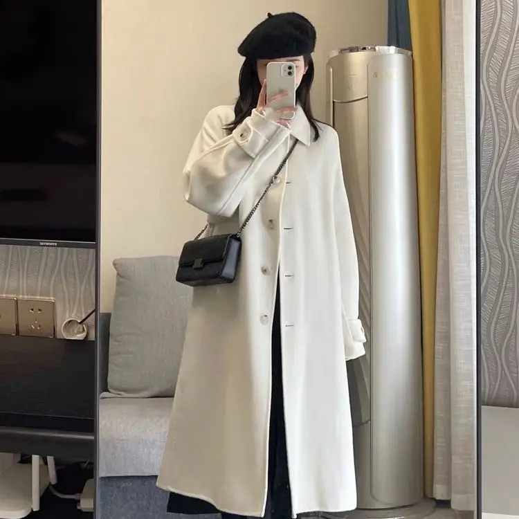 Высококачественное бежевое маленькое шерстяное пальто, женское среднее и длинное шерстяное пальто в Корейском стиле Хепберн на осень и зиму 2023
Высококачественное бежевое маленькое шерстяное пальто, женское среднее и длинное шерстяное пальто в Корейском стиле Хепберн на осень и зиму 2023