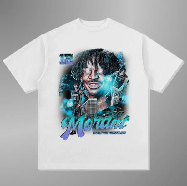 2025 Summer New Nba Star Morant Y2KT-shirt Pure Cotton Printing Large Size Crew Neck Short-sleeved Men's and Women's Top T-shirt
2025 Summer New Nba Star Morant Y2KT-shirt Pure Cotton Printing Large Size Crew Neck Short-sleeved Men's and Women's Top T-shirt