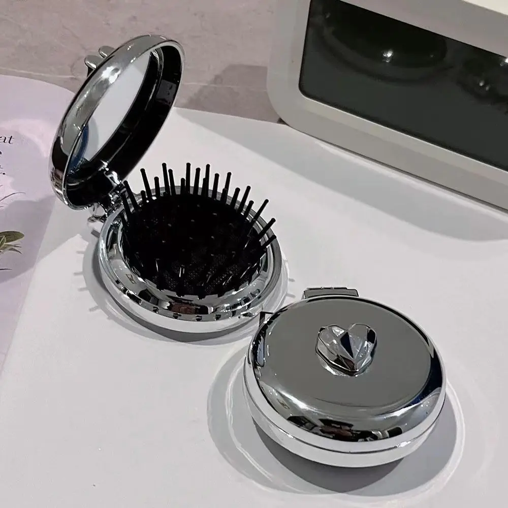 Cartoon Round Pocket Mirror with Comb Portable Silver Dual Use Massage Hair Brush Scalp Massage Mini Folding Air Bag Comb Travel
Cartoon Round Pocket Mirror with Comb Portable Silver Dual Use Massage Hair Brush Scalp Massage Mini Folding Air Bag Comb Travel