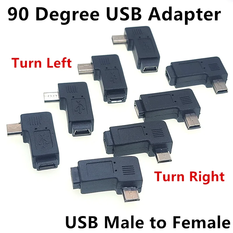 Left / Right Angled Adapter 90 Degree Mini USB 5pin Female to Micro USB Male Data Sync Adapter Plug Micro USB To Mini Connector
Left / Right Angled Adapter 90 Degree Mini USB 5pin Female to Micro USB Male Data Sync Adapter Plug Micro USB To Mini Connector
