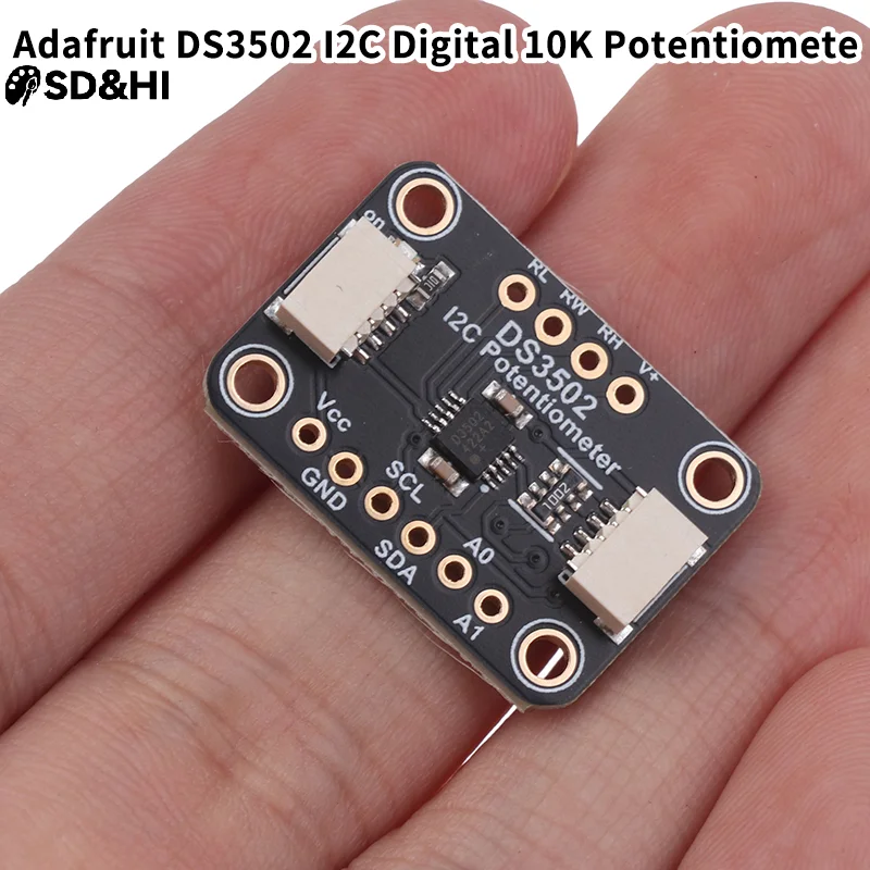 4286 Digital Potentiometer DS3502 I2C Digital 10K Potentiometer IC High-Voltage Development Board
4286 Digital Potentiometer DS3502 I2C Digital 10K Potentiometer IC High-Voltage Development Board