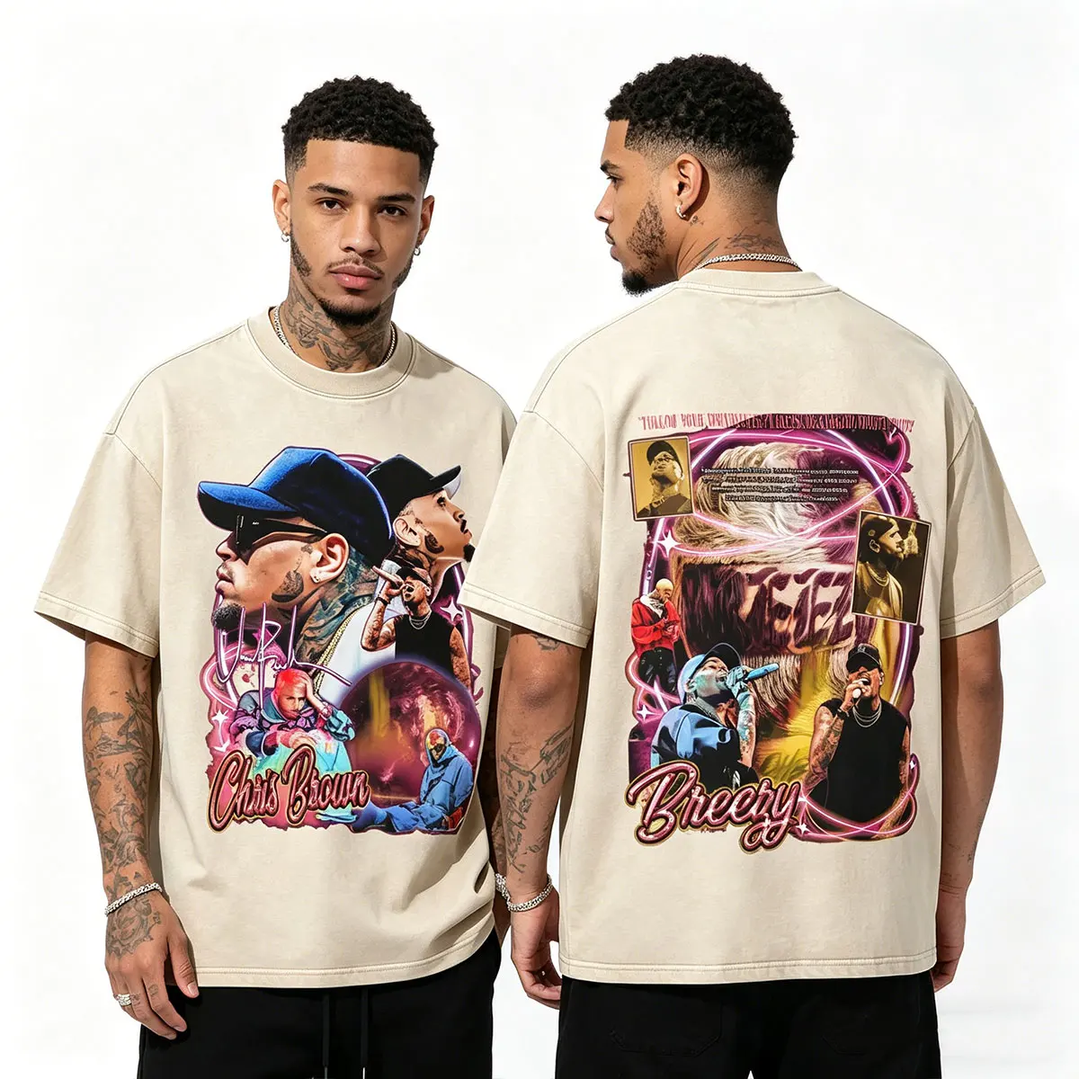 Rapper Chris Brown Breezy Bowl XX Tour 2026 Vintage Washed T-shirt Men Hip Hop Retro T Shirts Men's Casual High Quality T-shirts
Rapper Chris Brown Breezy Bowl XX Tour 2026 Vintage Washed T-shirt Men Hip Hop Retro T Shirts Men's Casual High Quality T-shirts