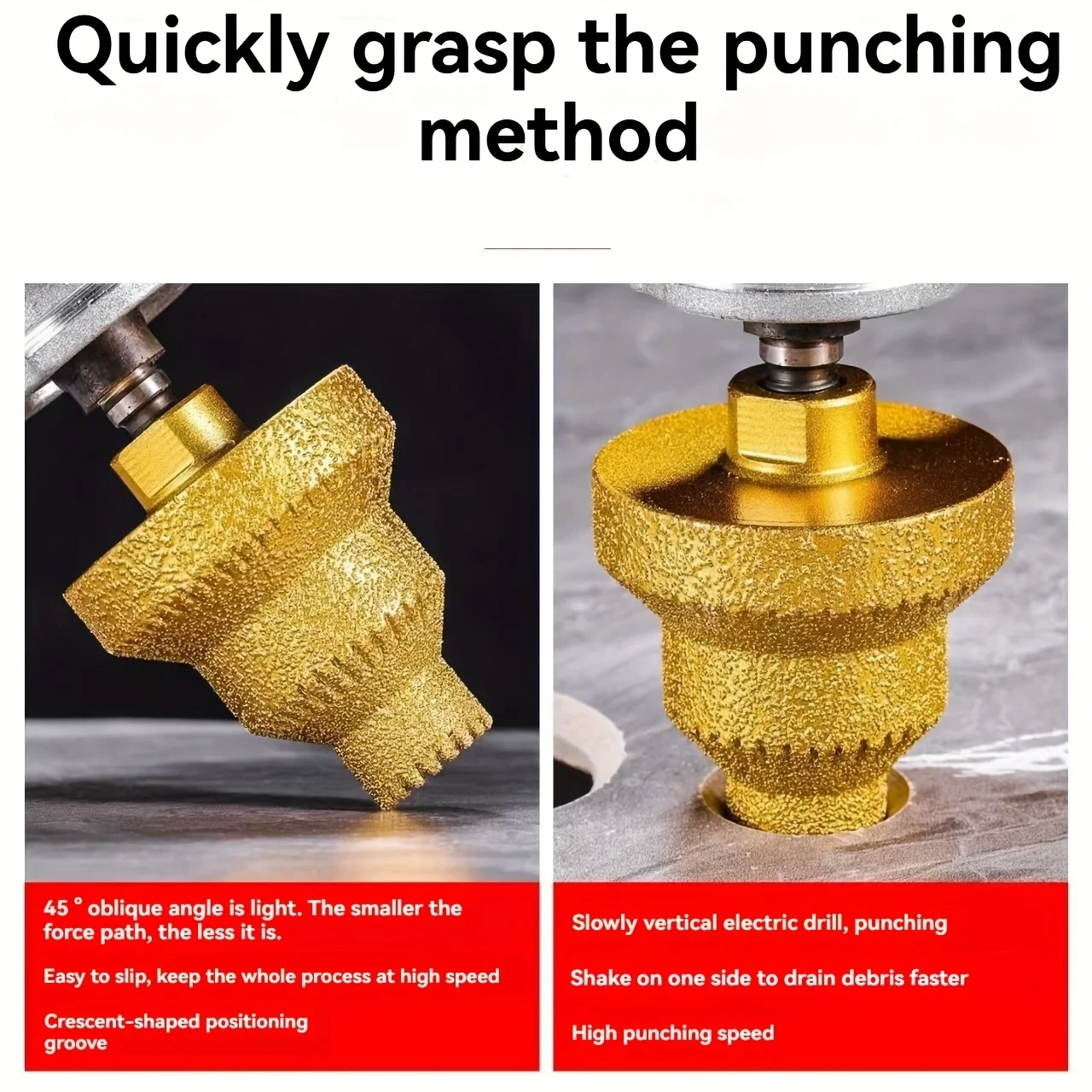 Brazed Pagoda Drill Bit M14 Brazed Diamond Pagoda Drill Tile Stone Plate Drilling Hole Expansion Integrated Drill Bit tool
Brazed Pagoda Drill Bit M14 Brazed Diamond Pagoda Drill Tile Stone Plate Drilling Hole Expansion Integrated Drill Bit tool