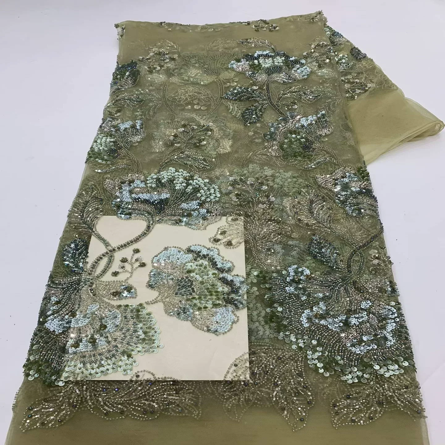 5yard soft mesh fabric Pearl tube sequin flower embroidery telas con bordado Wedding dress cheongsam diy fabrics for sewing
5yard soft mesh fabric Pearl tube sequin flower embroidery telas con bordado Wedding dress cheongsam diy fabrics for sewing