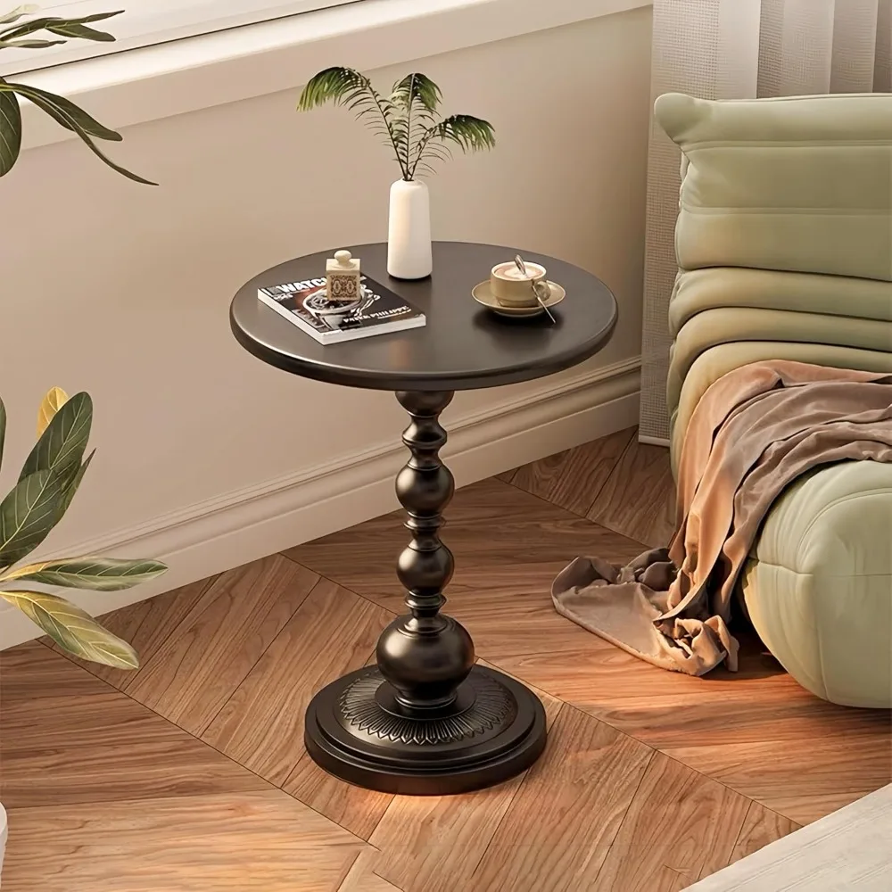 Metal Small End Table,Vintage Matte Black Round Side Table Nightstand for Bedside,Small Accent Pedestal Table for Living Room
Metal Small End Table,Vintage Matte Black Round Side Table Nightstand for Bedside,Small Accent Pedestal Table for Living Room
