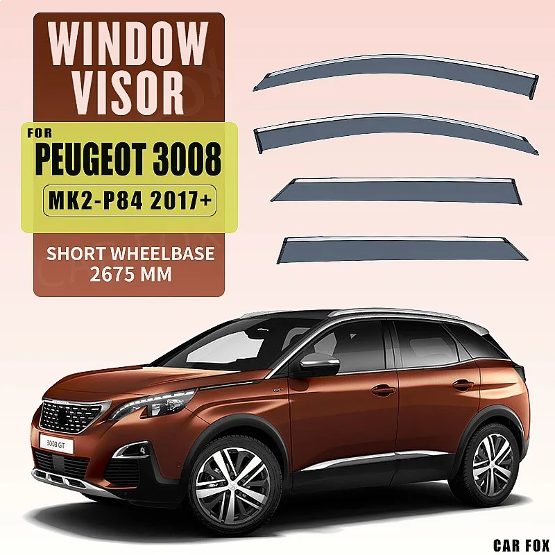 For PEUGEOT 3008 2017-2023 Car Window Visor Rain Sun Shade Side Windshield Awning Auto Accessories
For PEUGEOT 3008 2017-2023 Car Window Visor Rain Sun Shade Side Windshield Awning Auto Accessories