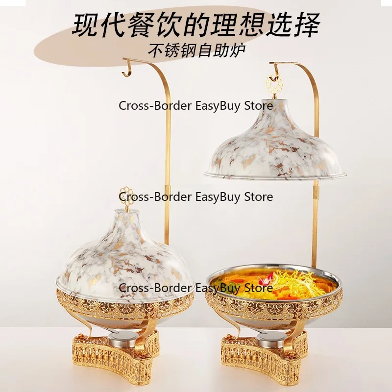 Stainless Steel Buffet Chafing Dish European-Style Heated Insulated Lid Pot, Insulated Food Warmer, 8L
Stainless Steel Buffet Chafing Dish European-Style Heated Insulated Lid Pot, Insulated Food Warmer, 8L