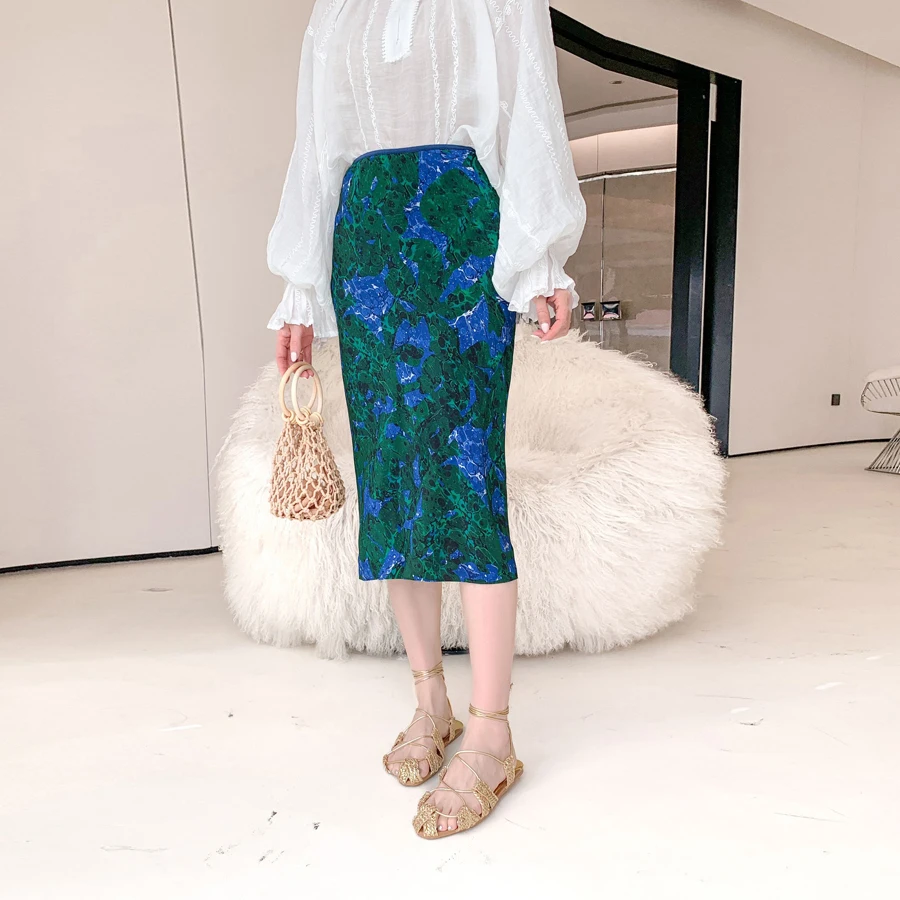 Retro Tie Dye Silk f Skirt Slit Design Slimming Fit Vintage Sle Women's Faion Summer Set Student orm Work Outfit
Retro Tie Dye Silk f Skirt Slit Design Slimming Fit Vintage Sle Women's Faion Summer Set Student orm Work Outfit