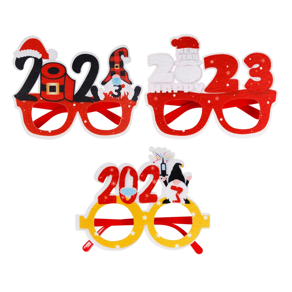 3 Pcs Year Party Glasses Funny Photo Props Plastic Eyeglasses Child Accessories New Years Party Sunglasses 2023 Theme Supplies
3 Pcs Year Party Glasses Funny Photo Props Plastic Eyeglasses Child Accessories New Years Party Sunglasses 2023 Theme Supplies