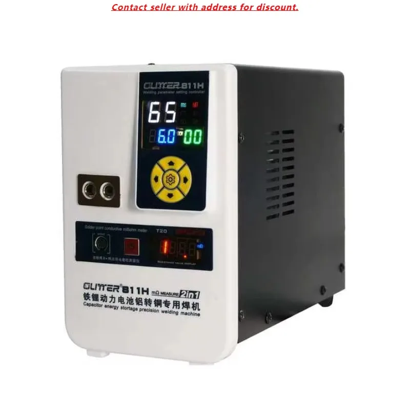 GLITTER 811H 42KW Lithium Iron Power Battery Aluminum To Copper Battery Spot Welder For Iron Lithium Battery With 75B Welder Pen
GLITTER 811H 42KW Lithium Iron Power Battery Aluminum To Copper Battery Spot Welder For Iron Lithium Battery With 75B Welder Pen